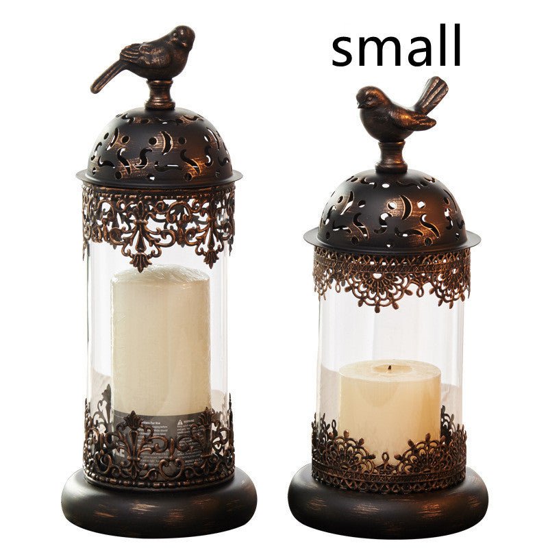 Iron Candle Holder – Decorative Prop Candlestick for Home & Holidays