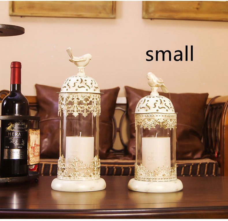 Iron Candle Holder – Decorative Prop Candlestick for Home & Holidays