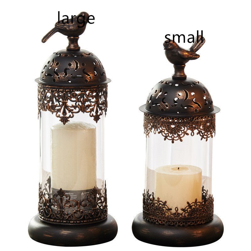 Iron Candle Holder – Decorative Prop Candlestick for Home & Holidays