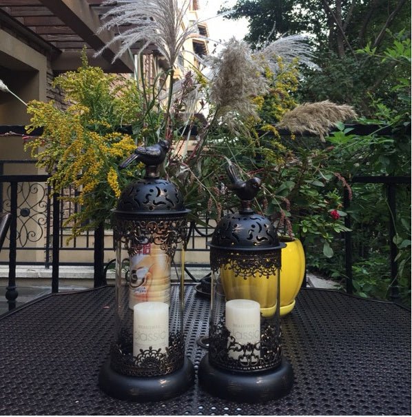 Iron Candle Holder – Decorative Prop Candlestick for Home & Holidays