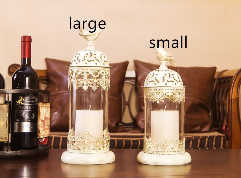 Iron Candle Holder – Decorative Prop Candlestick for Home & Holidays
