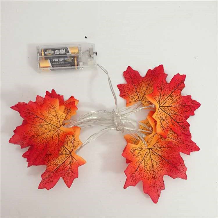 LED Maple Leaf String Lights – Festive Fall & Halloween Decorative Lights