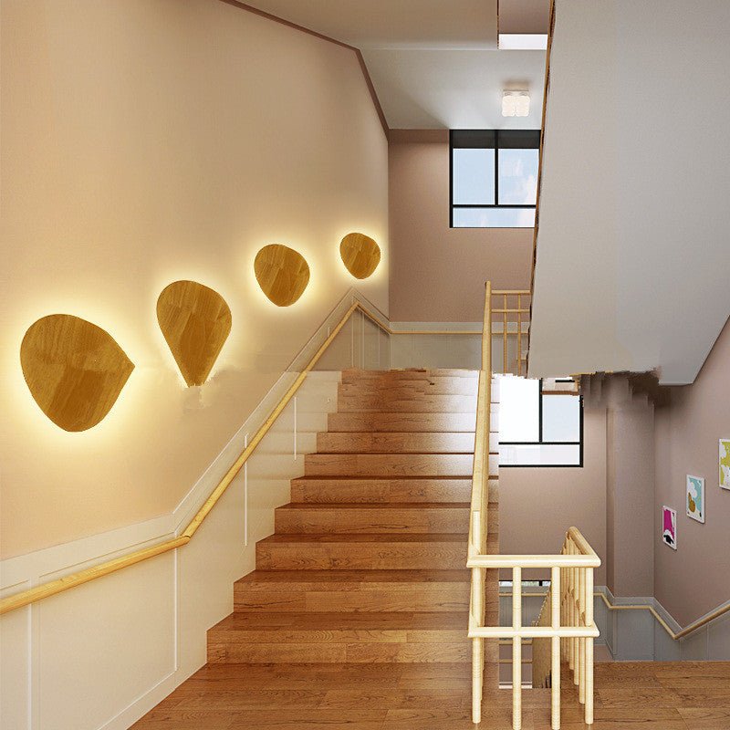 Log Art Wall Lamp – Modern Wooden LED Wall Light for Home Décor (Model MYB083)