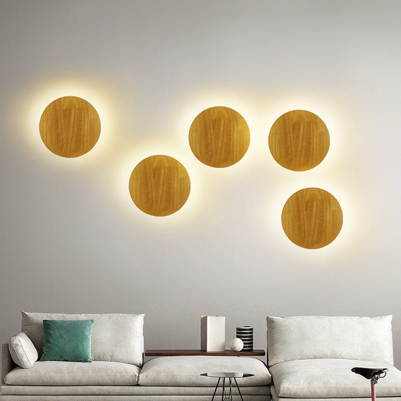 Log Art Wall Lamp – Modern Wooden LED Wall Light for Home Décor (Model MYB083)