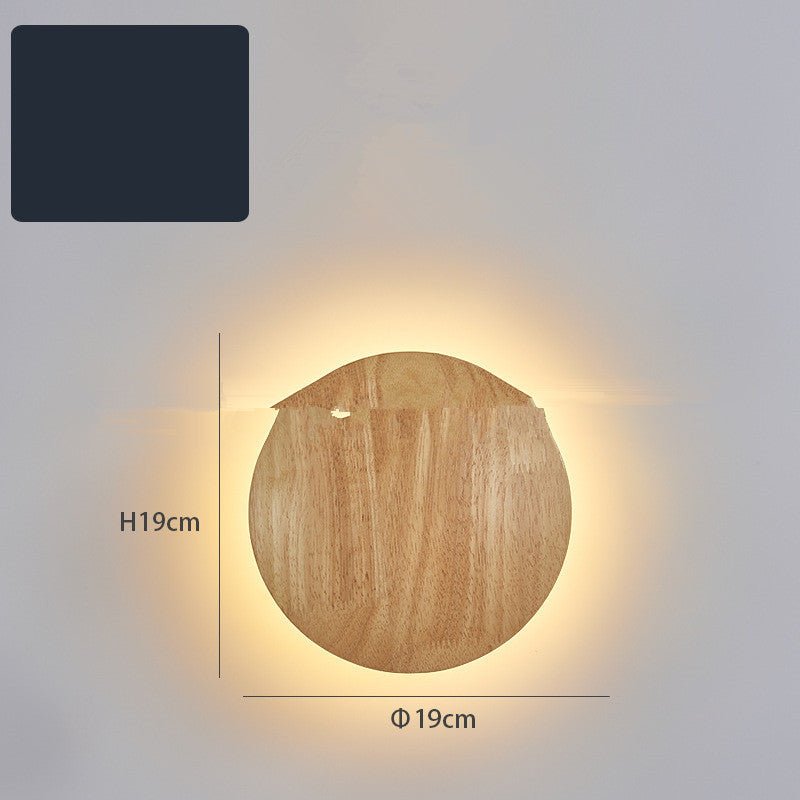 Log Art Wall Lamp – Modern Wooden LED Wall Light for Home Décor (Model MYB083)