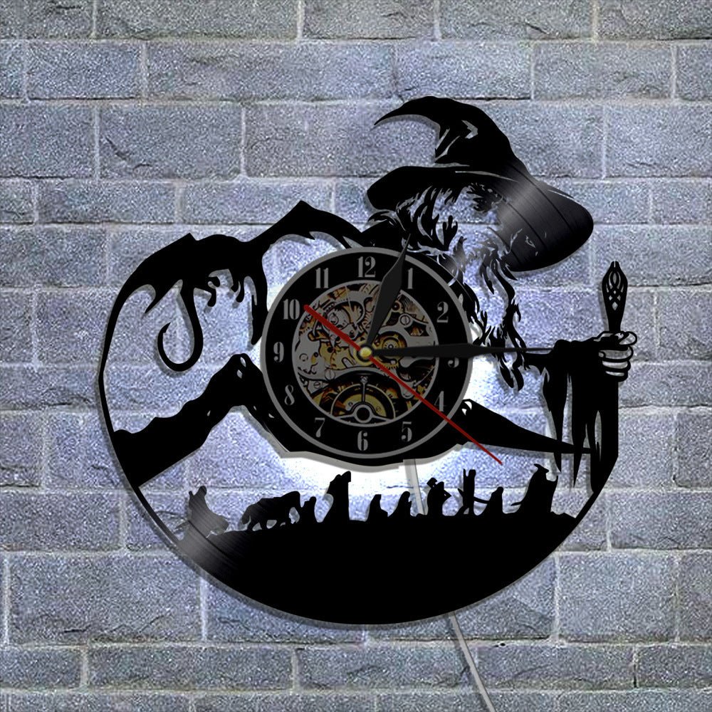 Modern Wall Art Clock – Stylish Vinyl Record Decorative Wall Clock (12 - Inch Quartz Design)