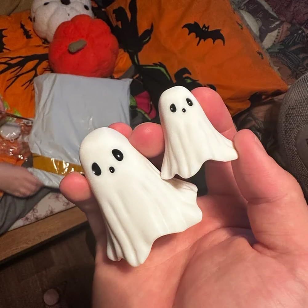 Multi - Functional Ghost Statues – Cute Halloween Home Decorations & Spooky Modern Centerpieces