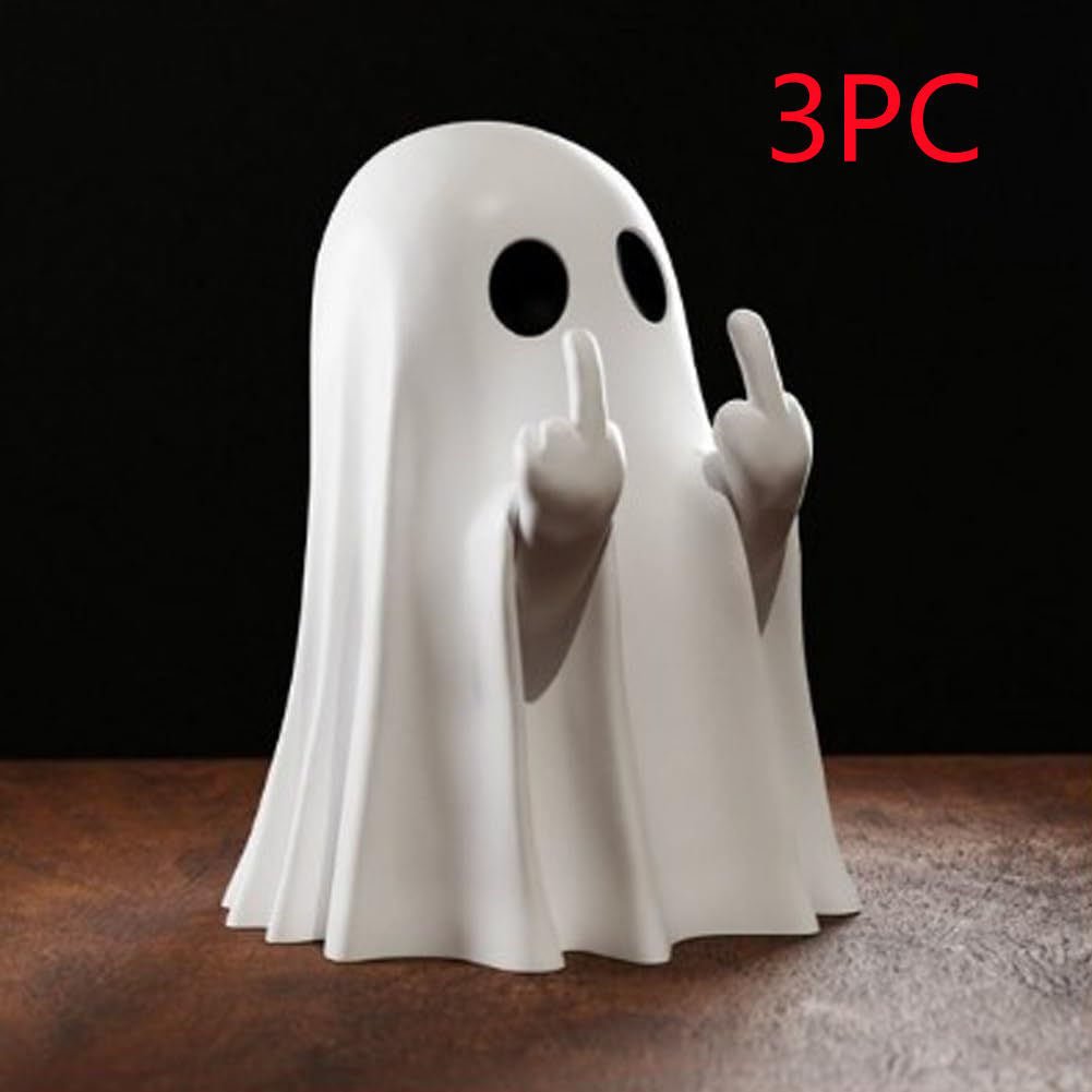 Multi - Functional Ghost Statues – Cute Halloween Home Decorations & Spooky Modern Centerpieces