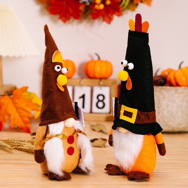 New Thanksgiving Home Decorations – Thanksgiving Turkey Doll Ornaments