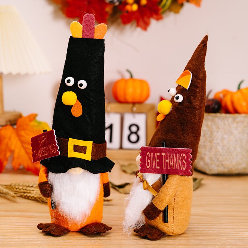 New Thanksgiving Home Decorations – Thanksgiving Turkey Doll Ornaments