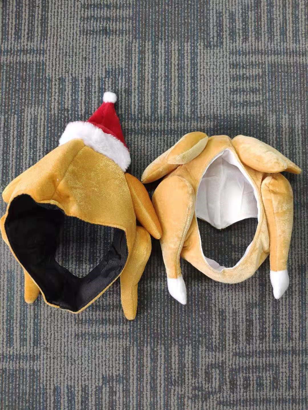 Plush Roasted Turkey Hat – Thanksgiving Costume Party Fun