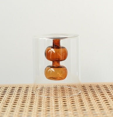 Retro Stained Glass Gourd Vase – Nordic Hydroponic Flower Decor