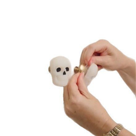 Skull & Gingerbread House Door Handle Decoration