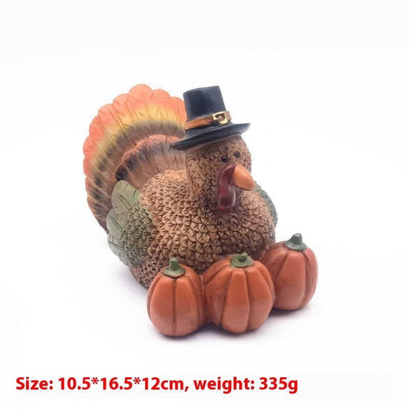 Thanksgiving Harvest Turkey Pumpkin Ornament