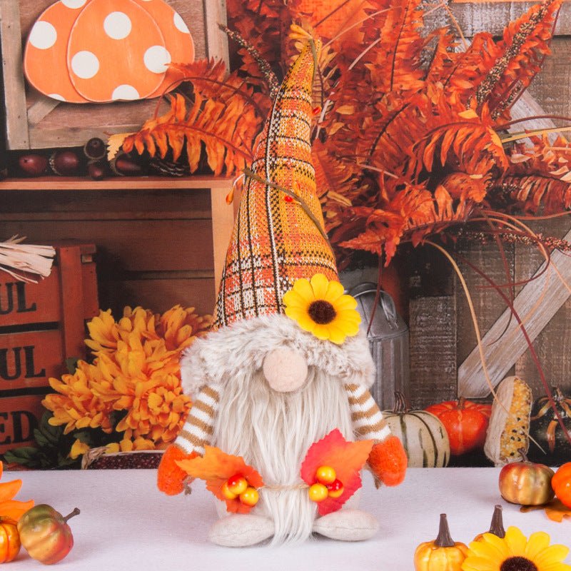 Thanksgiving Rudolf Faceless Doll