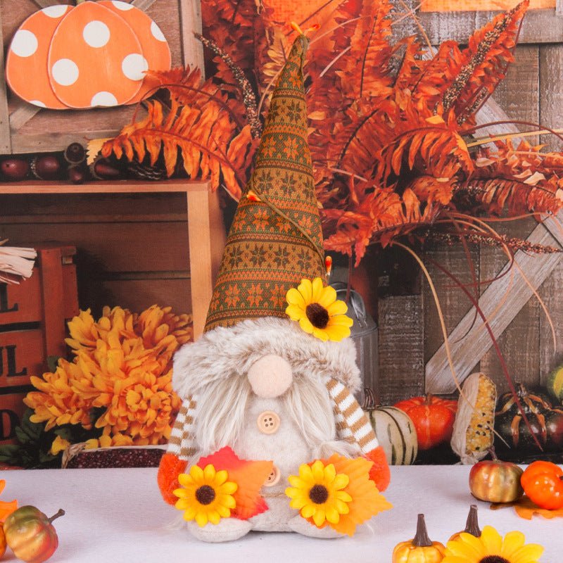 Thanksgiving Rudolf Faceless Doll