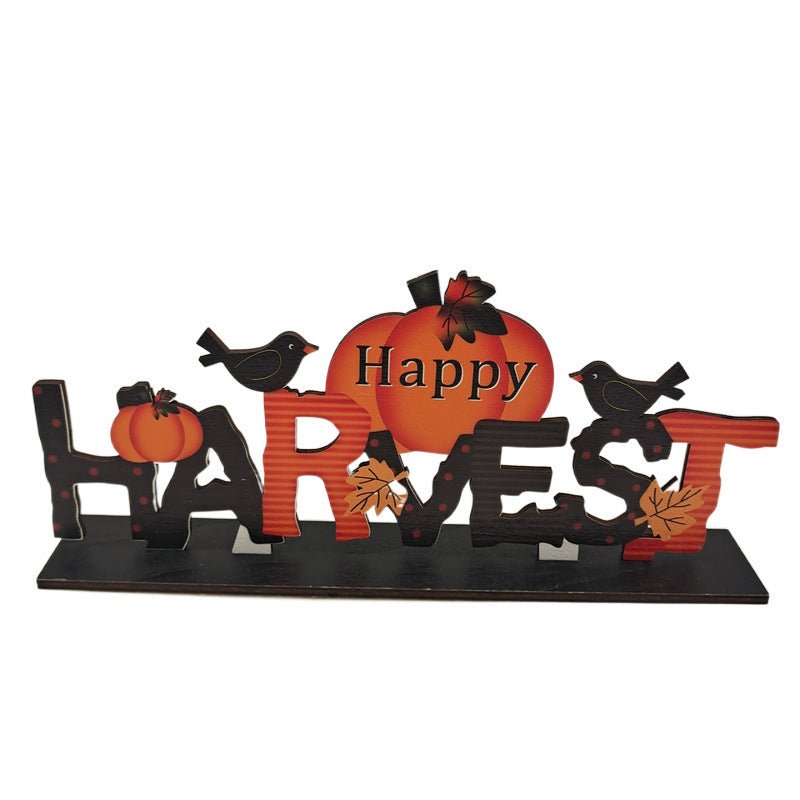 Thanksgiving Wooden Fall Signs – Rustic Harvest Table Decorations & Autumn Centerpieces