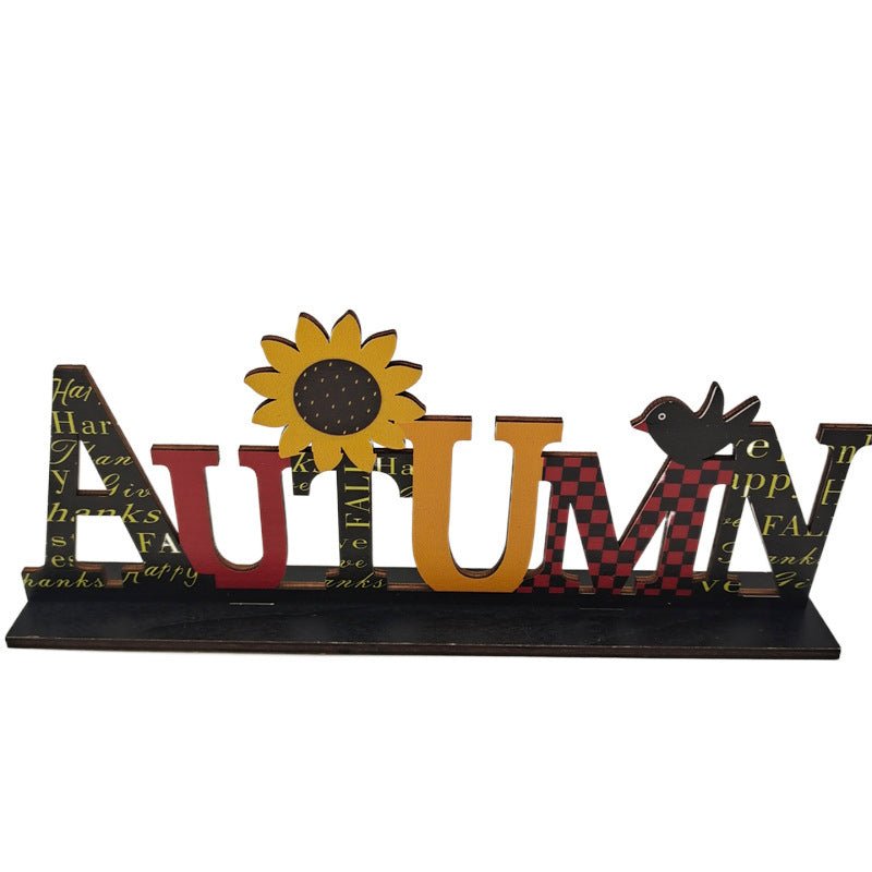 Thanksgiving Wooden Fall Signs – Rustic Harvest Table Decorations & Autumn Centerpieces