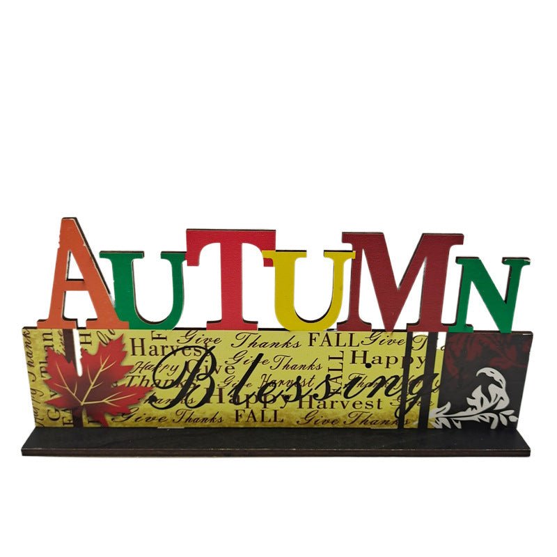 Thanksgiving Wooden Fall Signs – Rustic Harvest Table Decorations & Autumn Centerpieces