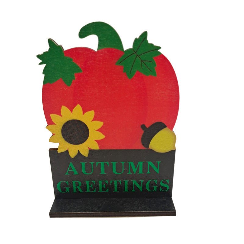 Thanksgiving Wooden Fall Signs – Rustic Harvest Table Decorations & Autumn Centerpieces