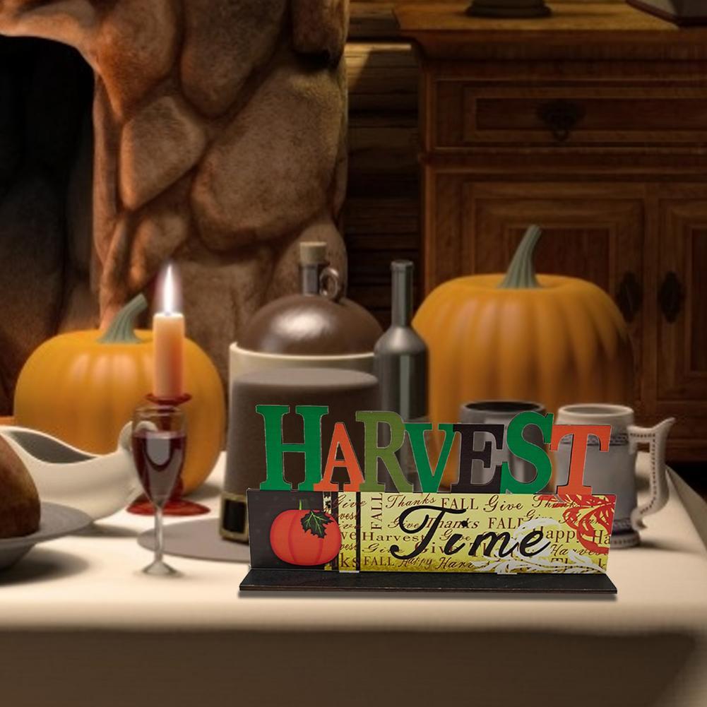 Thanksgiving Wooden Fall Signs – Rustic Harvest Table Decorations & Autumn Centerpieces