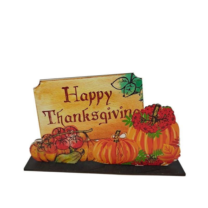 Thanksgiving Wooden Fall Signs – Rustic Harvest Table Decorations & Autumn Centerpieces