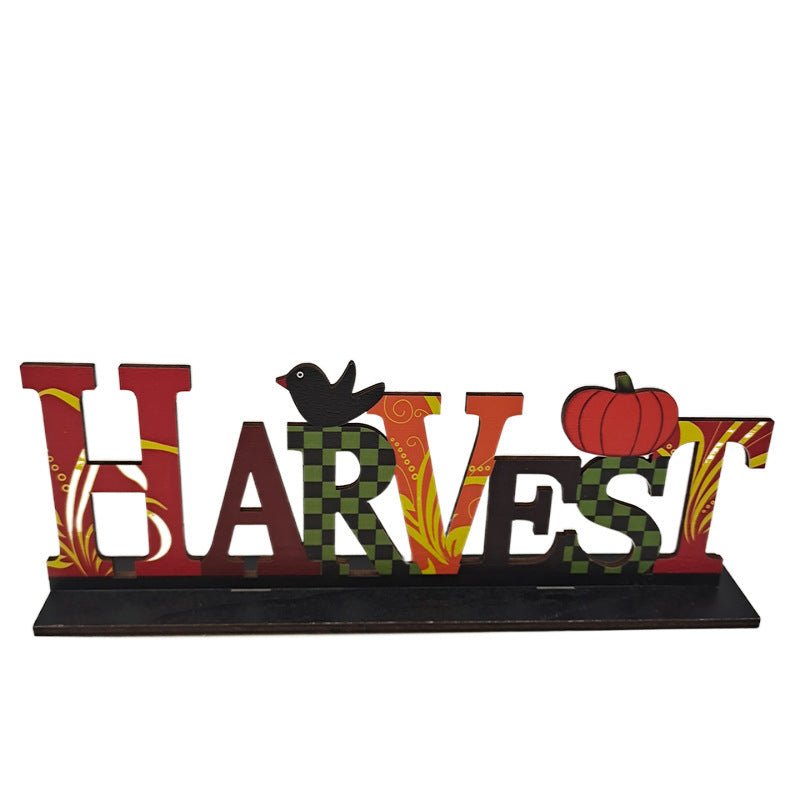 Thanksgiving Wooden Fall Signs – Rustic Harvest Table Decorations & Autumn Centerpieces