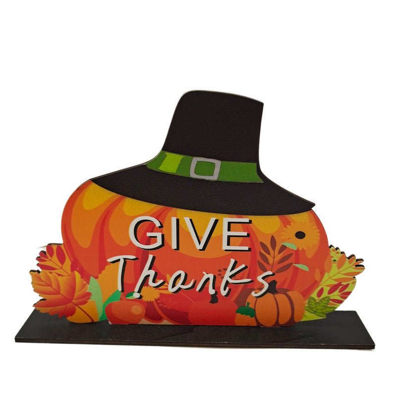Thanksgiving Wooden Fall Signs – Rustic Harvest Table Decorations & Autumn Centerpieces