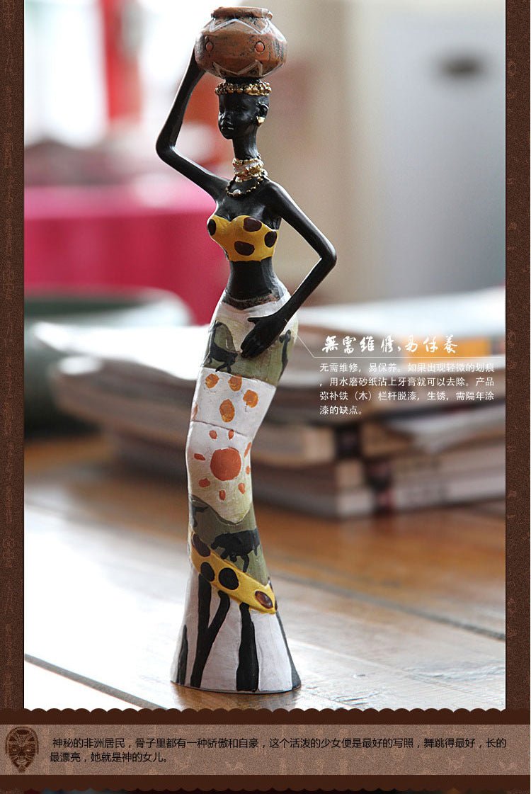 Three - Piece Resin Doll Sculpture – Creative Home Déco